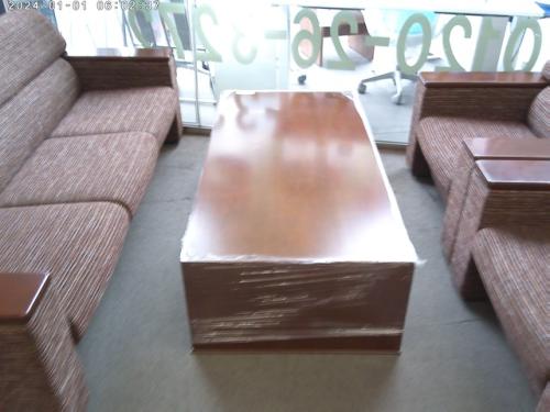 オカムラ / S-18H / ブラウン / 応接4点セット