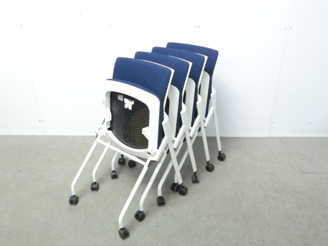 イトーキ/モノン/ ダークブルー / 【中古】 カートチェア/ 0016052-1