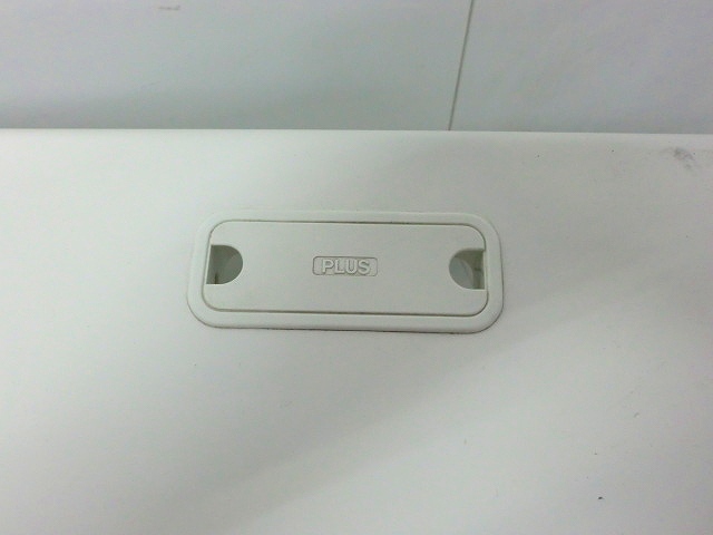 プラス/フラットライン/ ホワイト / 【中古】 片袖デスク