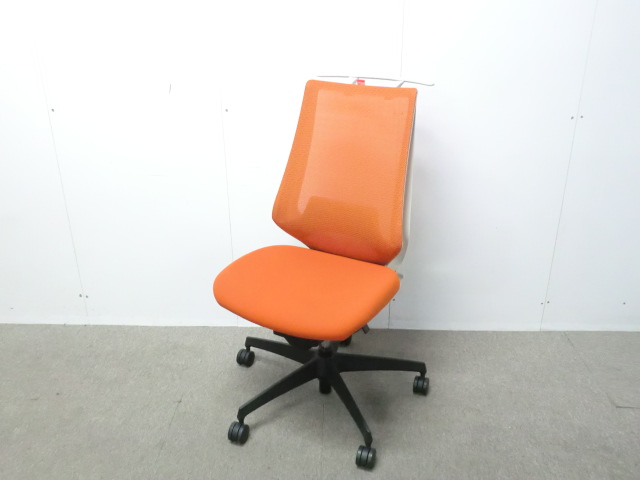 デュオラ / コクヨ / オレンジ / CRSG3000E1N 【中古】 OAチェア肘無し
