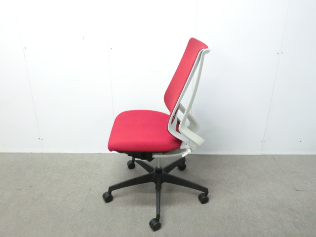 コクヨ / デュオラ / レッド / CRSG3000E1N 【中古】 OAチェア肘無し