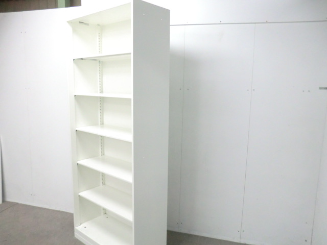 オカムラ/レクトライン/ホワイト / 【中古】 オープン書庫