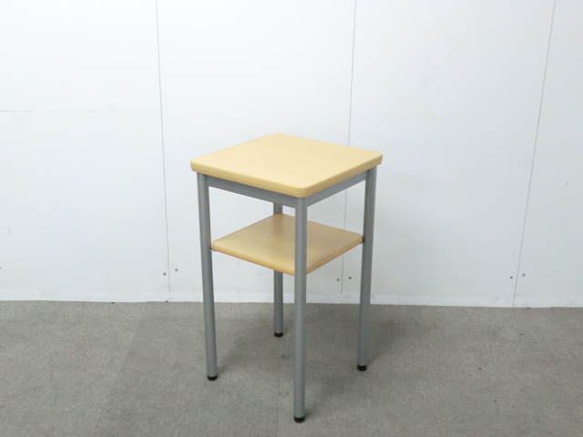 オカムラ / 木目調 / 【中古】 電話台