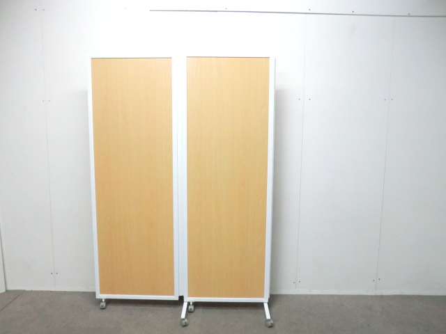 3連衝立 / 木目調 / 【中古】