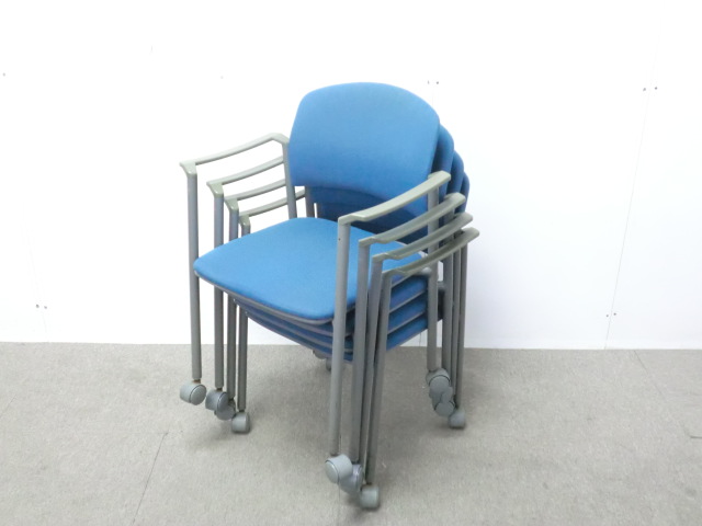 ウチダ / MF-163A / ブルー / 【中古】 カートチェア