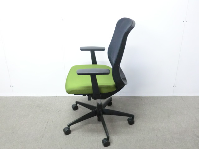 コクヨ / シロッコ / グリーン / CRS-G2622F6 【中古】 OAチェア肘有