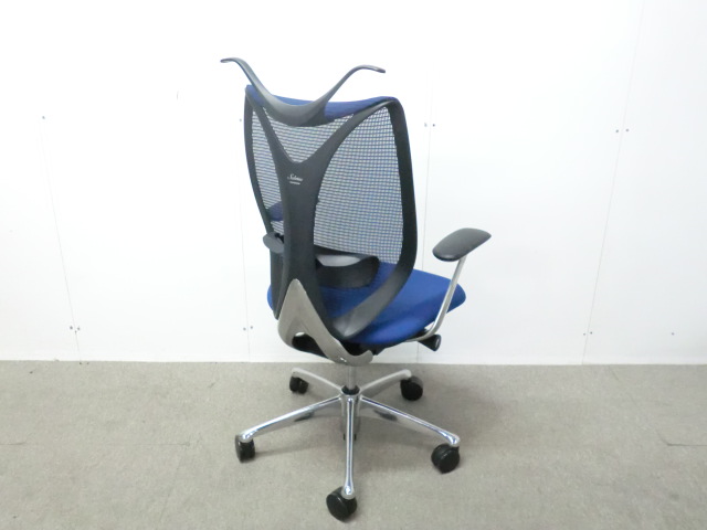 オカムラ / サブリナ / ブルー / C844BX FSY3 【中古】 OAチェア肘有