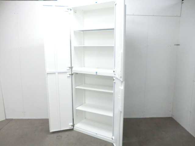 コクヨ / エディア / ホワイト / 【中古】 上下連結書庫