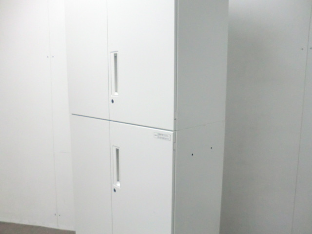 コクヨ / エディア / ホワイト / 【中古】 上下連結書庫