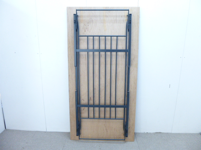 木目調/折り畳みテーブル/【中古】