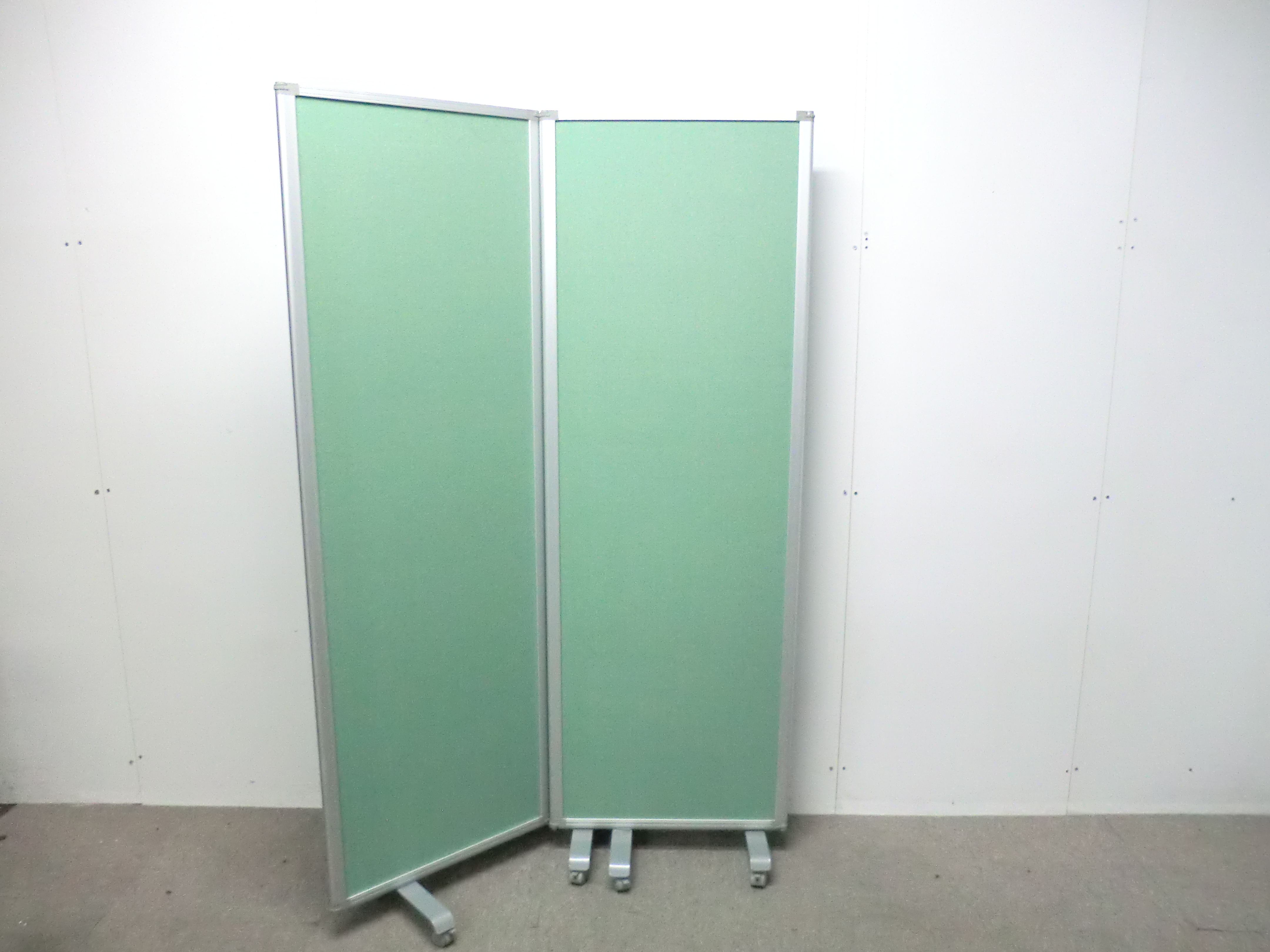 3連衝立 / グリーン 【中古】