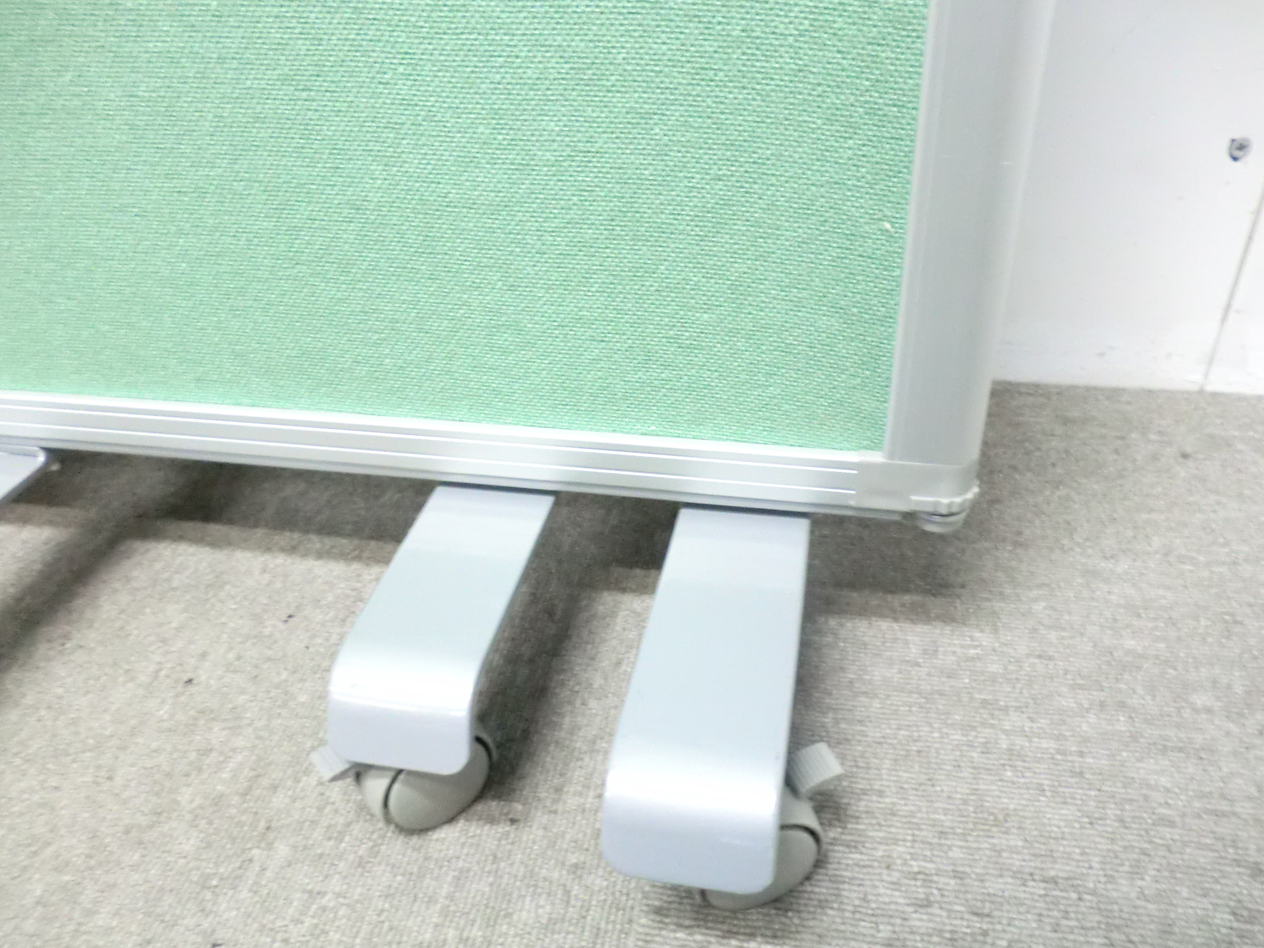 3連衝立 / グリーン 【中古】