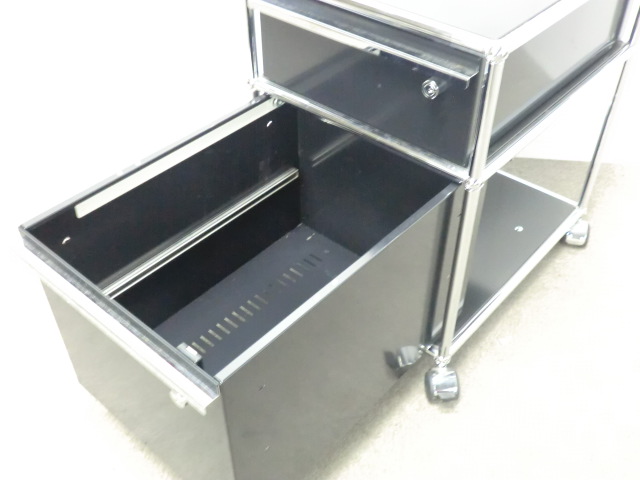 USM Haller ロールボーイ 【中古】 2段ワゴン デスクワゴン 引出 収納