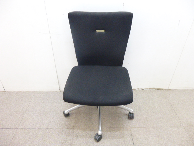 オカムラ/フィーゴ/ブラック/肘無/【中古】