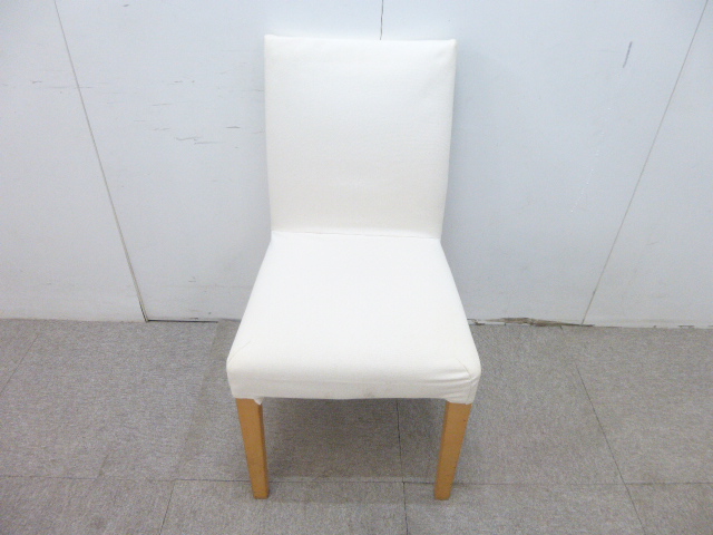 ホワイト/ミーティングチェア/【中古】