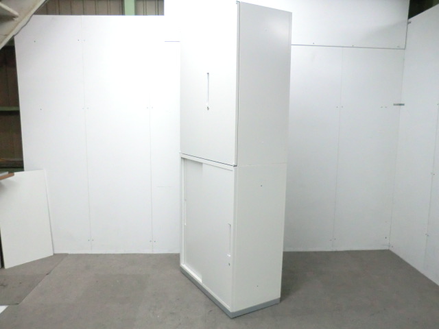 イナバ/ リベスト / ホワイト / 【中古】 上下連結書庫