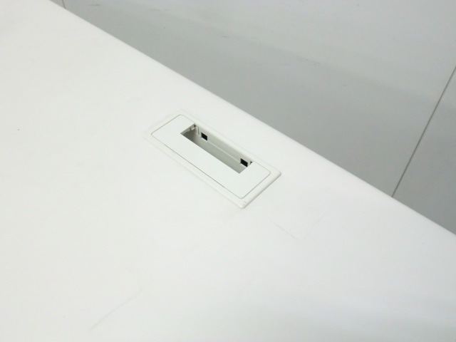 プラス / LEED / ホワイト / 【中古】 片袖デスク