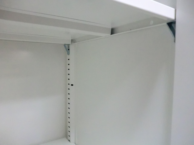 オカムラ / レクトライン / ホワイト 【中古】引違い書庫