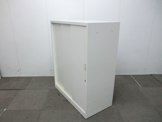 オカムラ / レクトライン / ホワイト 【中古】引違い書庫