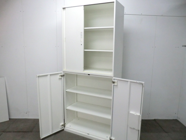 オカムラ/レクトライン / ホワイト / 【中古】 上下連結