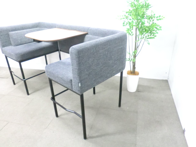 オリバー / グレー / 【中古】 ハイポジションソファ