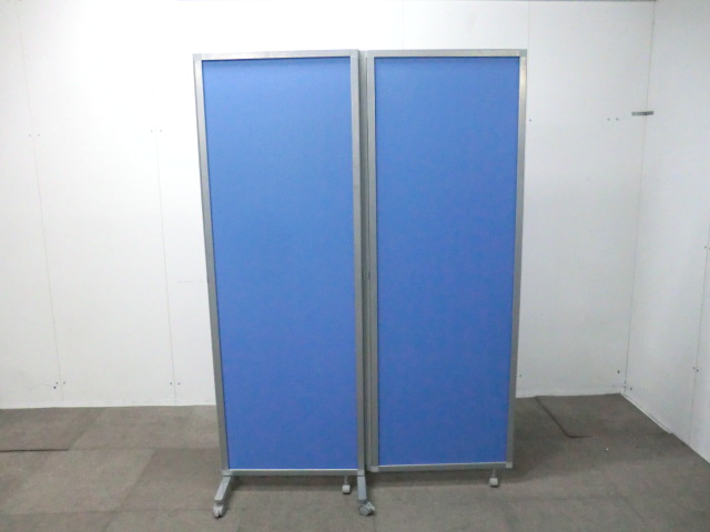 3連衝立 / ブルー / 【中古】