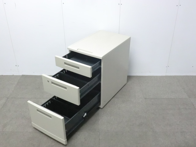 コクヨ/ MX+ / ニューグレー / 【中古】 3段ワゴン