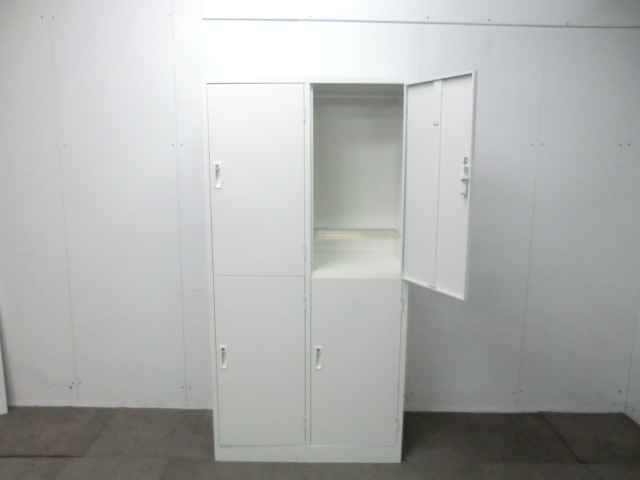 生興 / ホワイト / 【中古】 4人用ロッカー