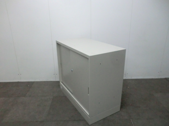 オカムラ / 42 /ニューグレー【中古】引違いキャビネット